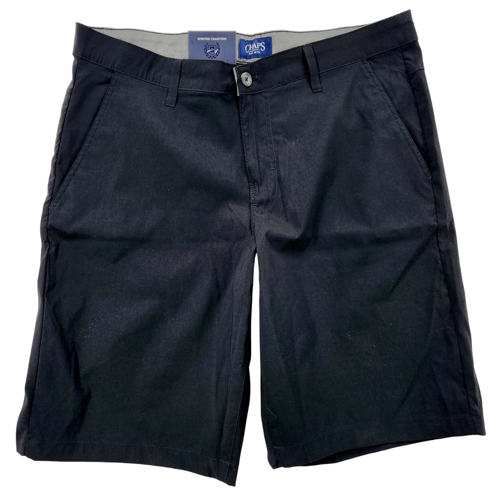 Chaps Performance Mens 34 Shorts Black Freedom Stretch 10.5 Inseam‎ CM13SH904X